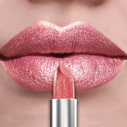 Glitter Shiny Metallic Lipstick Pearlescent Lip Tint, Matte Lip Makeup
