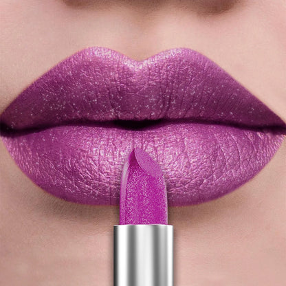 Glitter Shiny Metallic Lipstick Pearlescent Lip Tint, Matte Lip Makeup