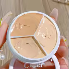 Makeup Three Color Concealer Spot Acne Print Repair Foundation Dark circles are not easy to stick powder
