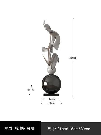Home Decor Abstract Art Sculpture Large Ornament Living Room