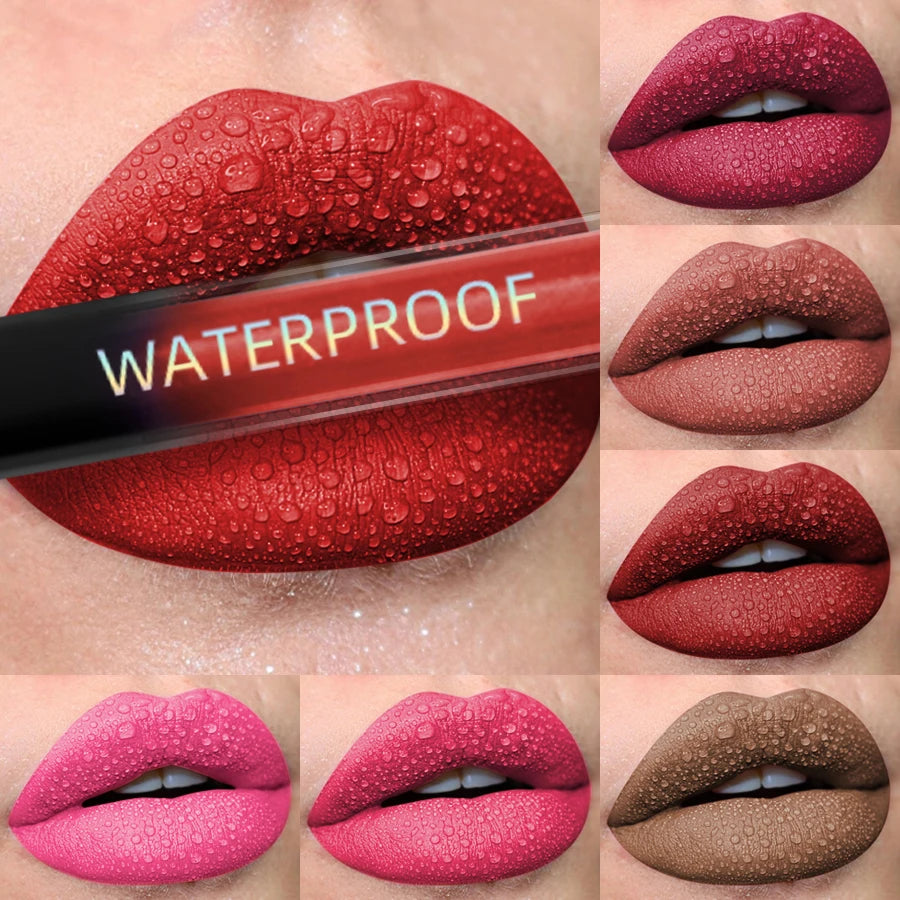 19  color Matte Velvet Lip Gloss Waterproof Liquid Lipstick