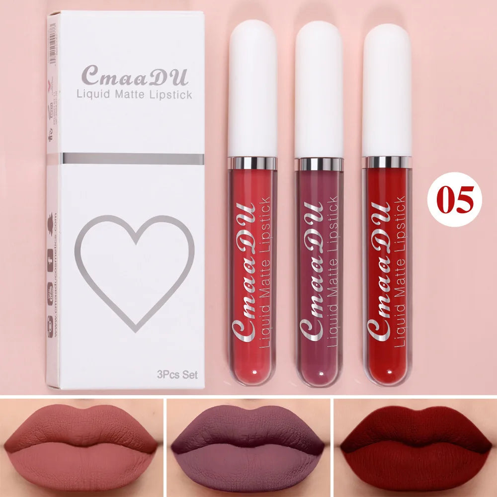 Sexy Long Lasting Velvet Matte Lip Gloss Liquid Lipstick Lip Makeup