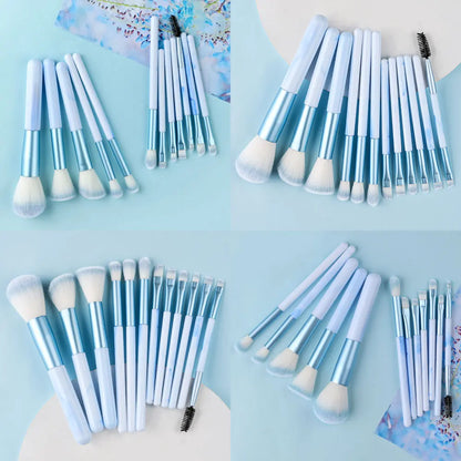 NEW 12PCS Makeup Brushes Set Soft Fluffy Eyeshadow Foundation Blush