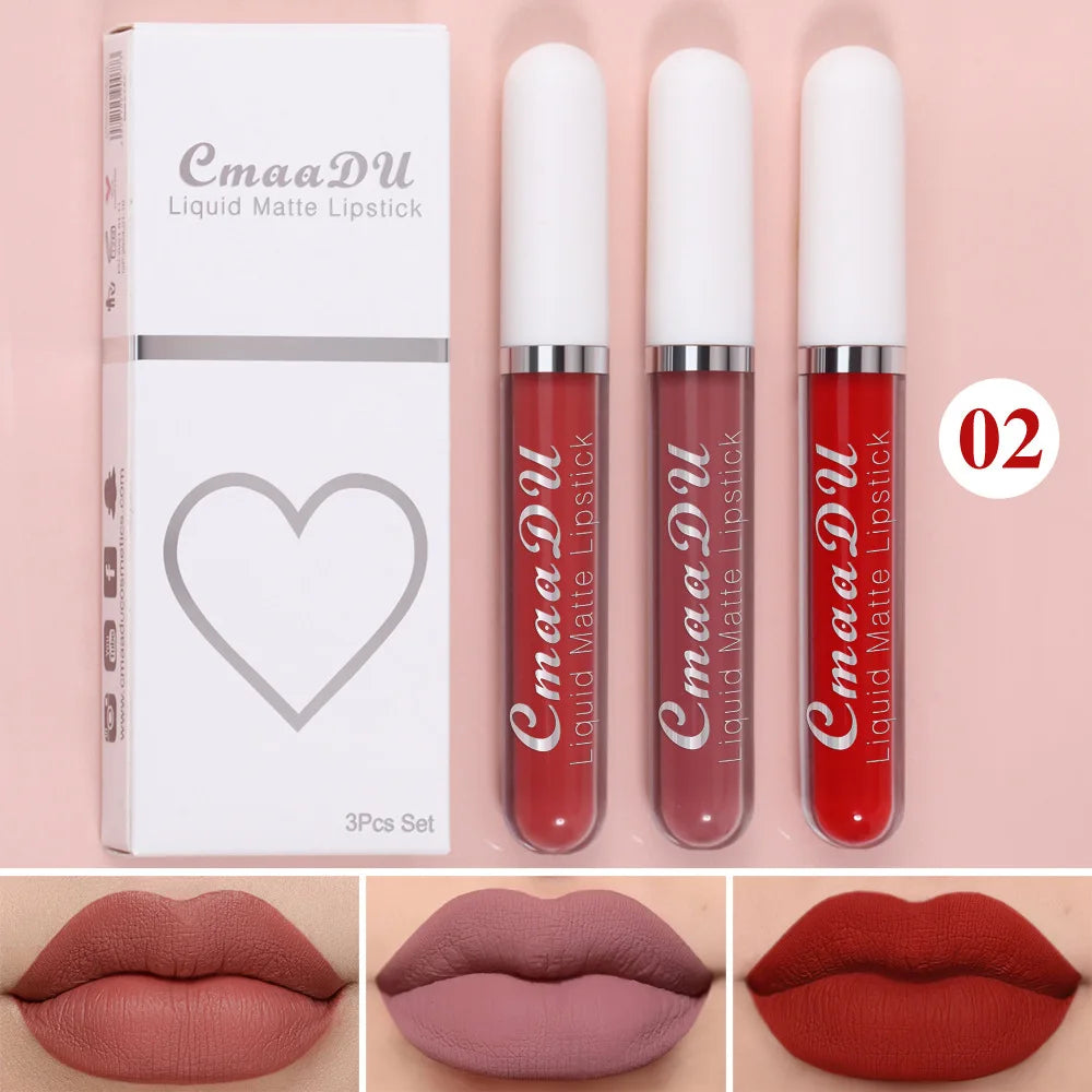 Sexy Long Lasting Velvet Matte Lip Gloss Liquid Lipstick Lip Makeup