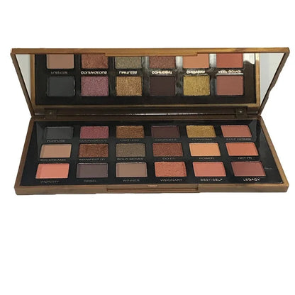 18-Color Eyeshadow Palette – Matte & Glitter,