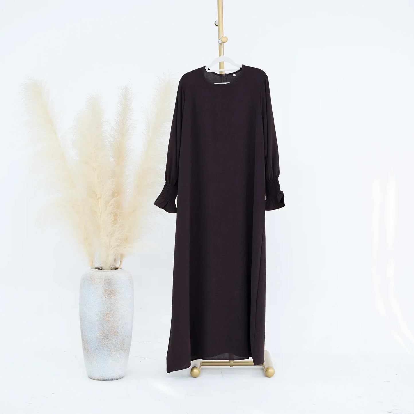 Muslim Abaya for Women Crepe Islamic Clothing Dresses